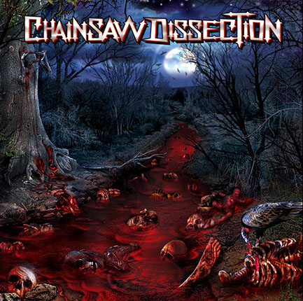 Chainsaw Dissection - River of Blood and Viscera Album Cover Artwork by Mike Hrubovcak / Visualdarkness.com