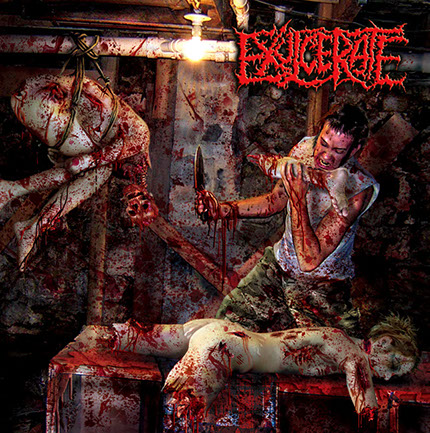 Exulcerate - Remnants of Cannibalistic Debauchery Album Cover Artwork by Mike Hrubovcak / Visualdarkness.com