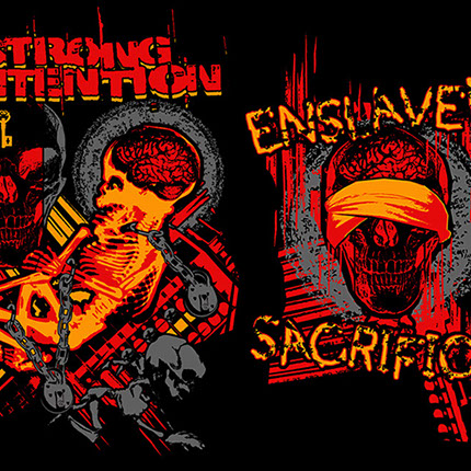 T-shirt Design by Mike Hrubovcak / Visualdarkness.com Strong Intention Enslaved Sacrifice