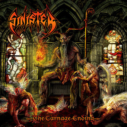 Sinister - The Carnage Ending Album Cover Artwork by Mike Hrubovcak / Visualdarkness.com