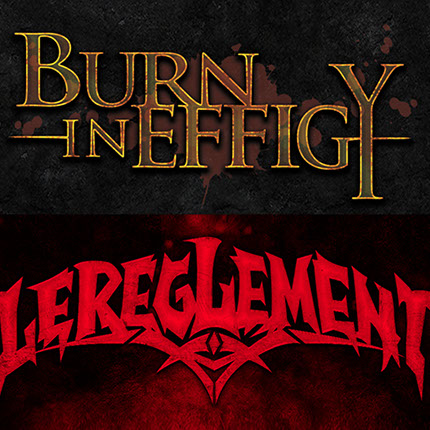 Burn In Effigy / LeReglement logos by Mike Hrubovcak / Visualdarkness.com