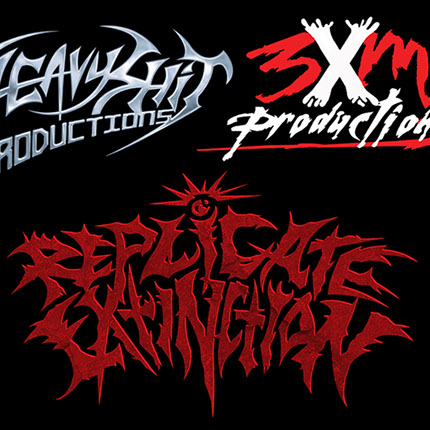 Heavyshit / 3XM Productions / Replicate Extinction logos by Mike Hrubovcak / Visualdarkness.com