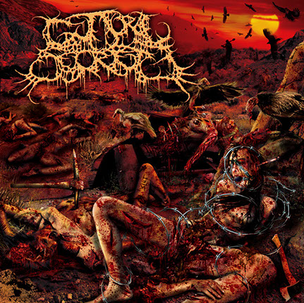 Guttural Secrete - Reek Of Pubescent Despoilment Album Cover Artwork by Mike Hrubovcak / Visualdarkness.com