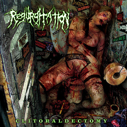 Regurgitation - Clitoraldectomy Album Cover Artwork by Mike Hrubovcak / Visualdarkness.com