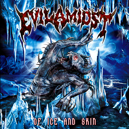 Evil Amidst - Of Ice and Skin Album Cover Artwork by Mike Hrubovcak / Visualdarkness.com
