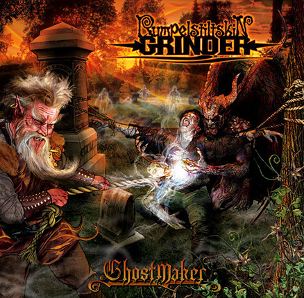 Rumpelstiltskin Grinder - Ghostmaker Album Cover Artwork by Mike Hrubovcak / Visualdarkness.com