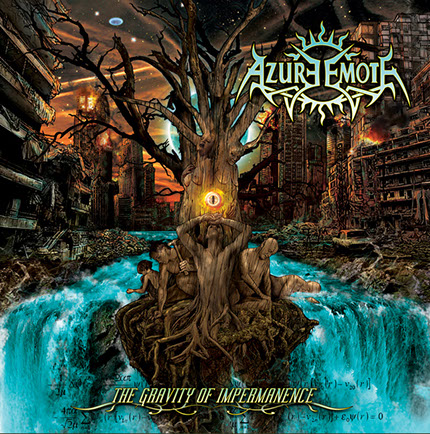 Azure Emote - The Gravity of Impermanence Album Cover Artwork by Mike Hrubovcak / Visualdarkness.com