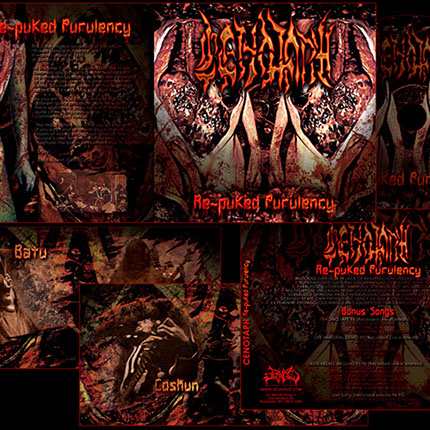 Cenotaph Re-Puked Purulency Layout Design by Mike Hrubovcak / Visualdarkness.com