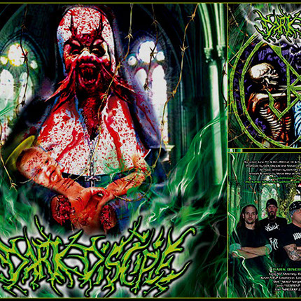 Dark Disciple Unholy Hate Gore Layout Design by Mike Hrubovcak / Visualdarkness.com