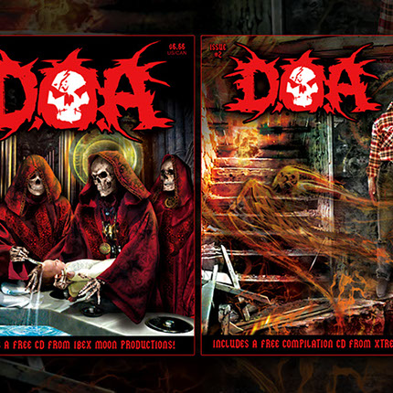 DOA Magazine Layout Design by Mike Hrubovcak / Visualdarkness.com