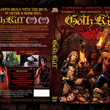 GothKill WildEye DVD Layout Design by Mike Hrubovcak / Visualdarkness.com