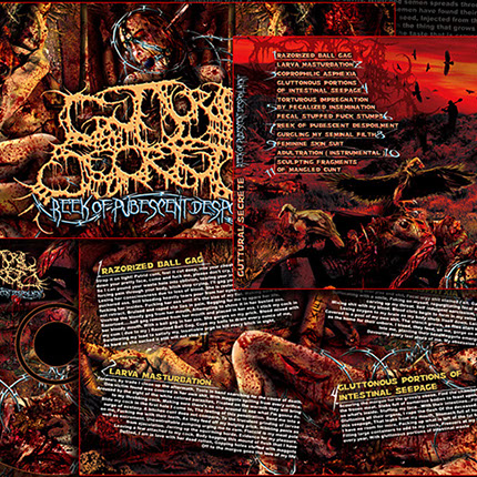 Guttural Secrete Layout Design by Mike Hrubovcak / Visualdarkness.com