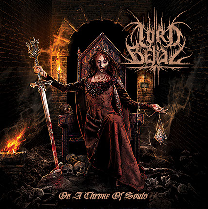 Single Cover Artwork by Mike Hrubovcak / Visualdarkness.com Lord Belial - On A Throne Of Souls