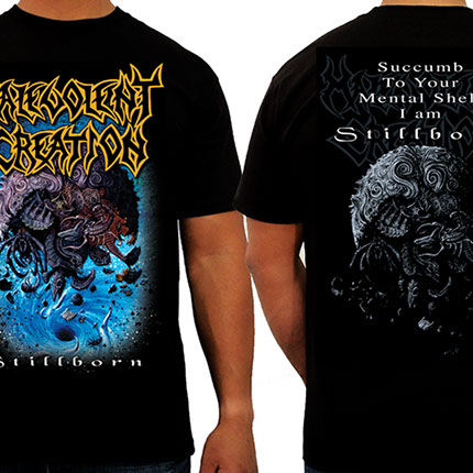 Malevolent Creation Stillborn T-shirt Layout Design by Mike Hrubovcak / Visualdarkness.com