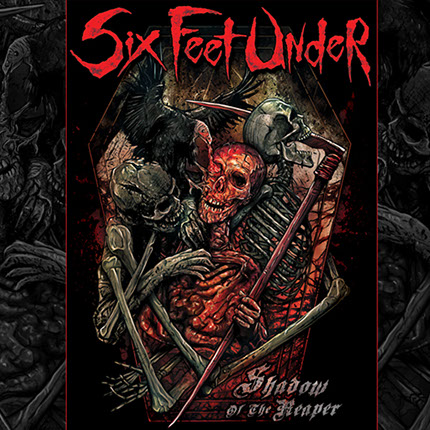 T-shirt Artwork by Mike Hrubovcak / Visualdarkness.com Six Feet Under Shadow of the Reaper