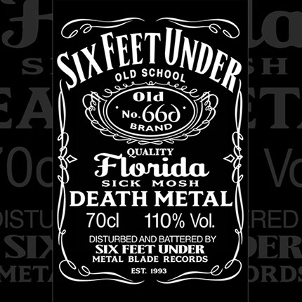 T-shirt Design by Mike Hrubovcak / Visualdarkness.com Six Feet Under Metal Blade Records