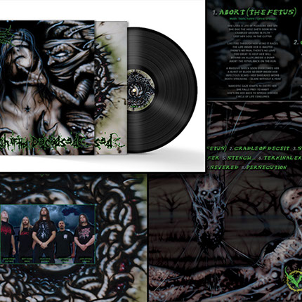 Vile Stench of the Deceased Vinyl Layout Design by Mike Hrubovcak / Visualdarkness.com