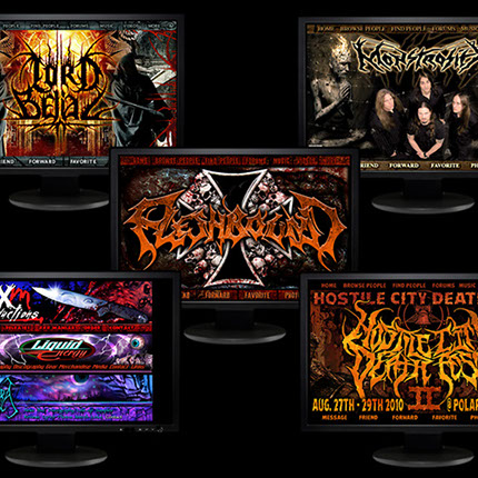Monstrosity Lord Belial Fleshbound XXX maniak Website Designs by Mike Hrubovcak / Visualdarkness.com